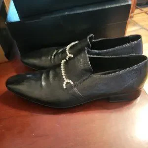 Giovanni Conti Italian black slip on crystal shoes, size 46 European/13 Us Amazon.com | Giovanni Conti Men main image 3